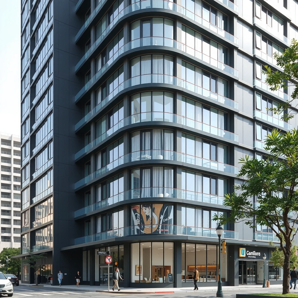 Commercial office building and retail construction