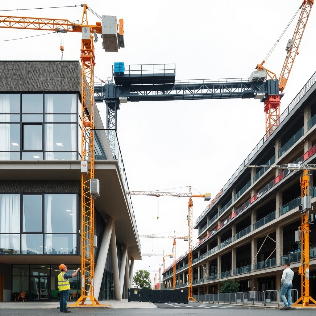 Office building construction